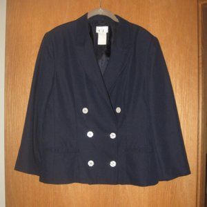 Cricket Lane Navy Blue Double Breasted Blazer